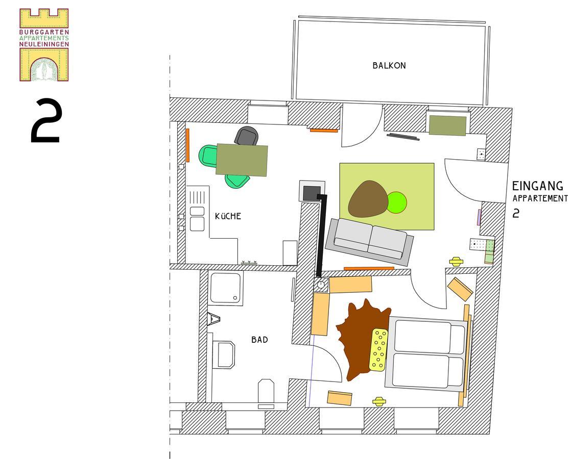 Burggarten Appartements 뉴라이닝언 외부 사진