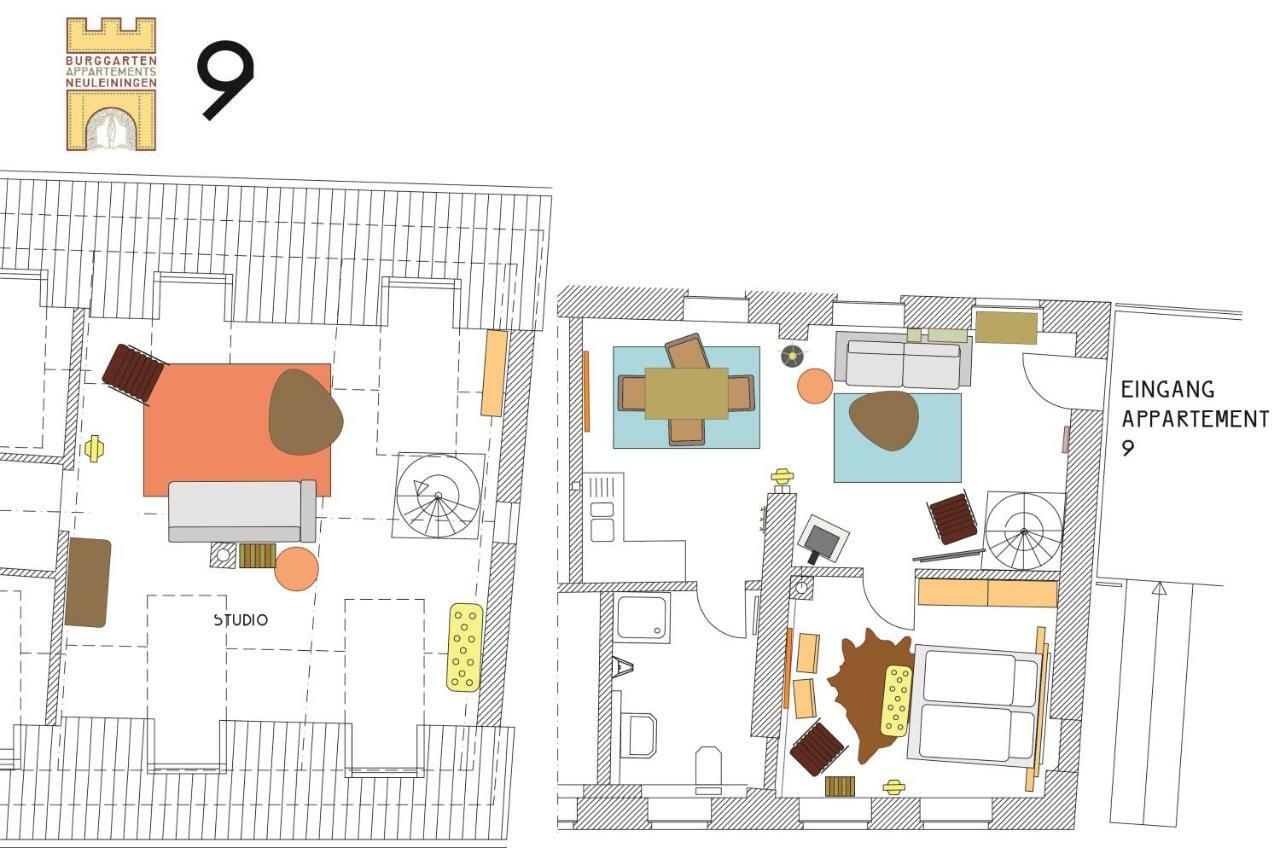 Burggarten Appartements 뉴라이닝언 외부 사진