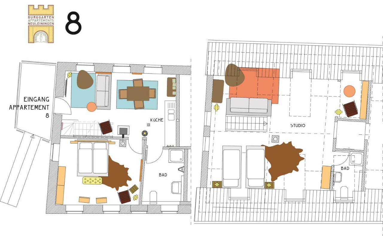 Burggarten Appartements 뉴라이닝언 외부 사진